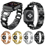 Dây đồng hồ hợp kim kẽm kim cương vuông, Dành cho Apple Watch 46mm / 49mm / 45mm / 44mm, Dành cho Apple Watch 42mm / 41mm / 40mm / 38mm