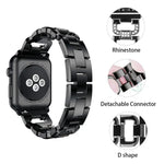 Dây đồng hồ hợp kim kẽm kim cương vuông, Dành cho Apple Watch 46mm / 49mm / 45mm / 44mm, Dành cho Apple Watch 42mm / 41mm / 40mm / 38mm