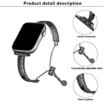 Dây đồng hồ hợp kim kẽm vòng tay tình yêu đá trắng, Dành cho Apple Watch 46mm / 49mm / 45mm / 44mm, Dành cho Apple Watch 42mm / 41mm / 40mm / 38mm