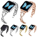 Dây đồng hồ hợp kim kẽm kim cương chéo, Dành cho Apple Watch 46mm / 49mm / 45mm / 44mm, Dành cho Apple Watch 42mm / 41mm / 40mm / 38mm