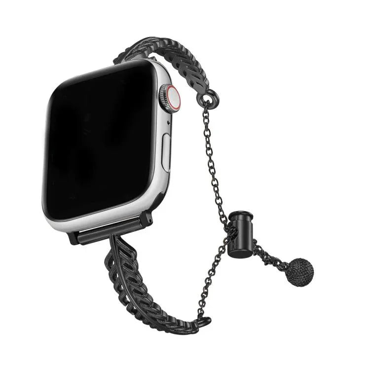 Dây đồng hồ hợp kim kẽm đồng lông vũ kim loại, Dành cho Apple Watch 46mm / 49mm / 45mm / 44mm, Dành cho Apple Watch 42mm / 41mm / 40mm / 38mm