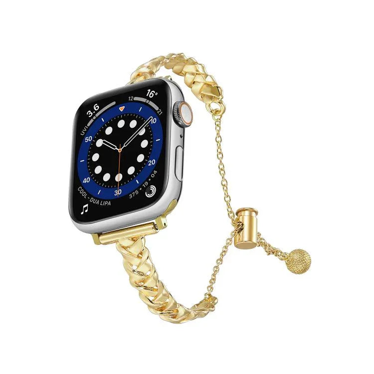 Dây đồng hồ hợp kim kẽm kim loại bóng bện, Dành cho Apple Watch 46mm / 49mm / 45mm / 44mm, Dành cho Apple Watch 42mm / 41mm / 40mm / 38mm