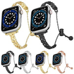 Dây đồng hồ hợp kim kẽm kim loại bóng bện, Dành cho Apple Watch 46mm / 49mm / 45mm / 44mm, Dành cho Apple Watch 42mm / 41mm / 40mm / 38mm