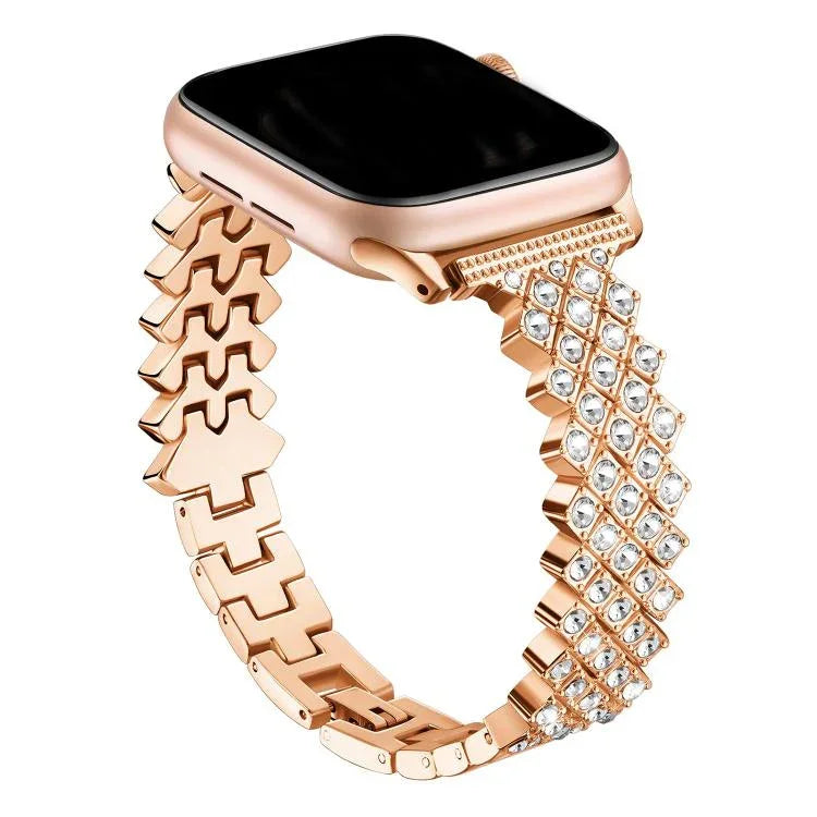 Dây đồng hồ hợp kim kẽm kim cương hình thoi, Dành cho Apple Watch 46mm / 49mm / 45mm / 44mm, Dành cho Apple Watch 42mm / 41mm / 40mm / 38mm