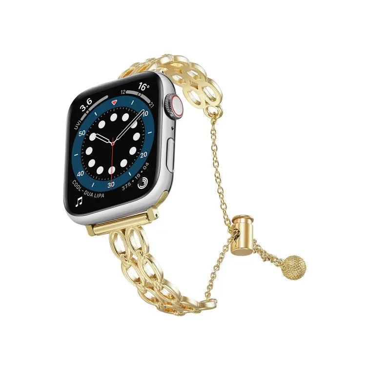 Dây đồng hồ hợp kim kẽm chuỗi vòng đôi, Dành cho Apple Watch 46mm / 49mm / 45mm / 44mm, Dành cho Apple Watch 42mm / 41mm / 40mm / 38mm