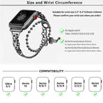 Dây đồng hồ hợp kim kẽm chuỗi hạt vòng đôi, Dành cho Apple Watch 46mm / 49mm / 45mm / 44mm, Dành cho Apple Watch 42mm / 41mm / 40mm / 38mm
