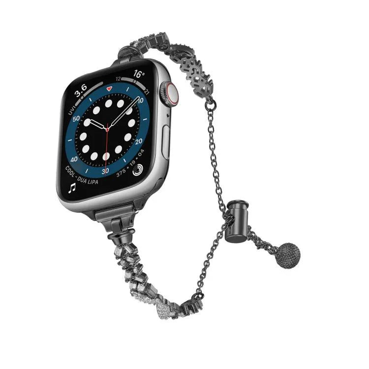 Dây đồng hồ hợp kim kẽm đính kim cương vỡ Wings, Dành cho Apple Watch 46mm / 49mm / 45mm / 44mm, Dành cho Apple Watch 42mm / 41mm / 40mm / 38mm