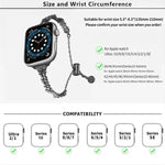 Dây đồng hồ hợp kim kẽm đính kim cương vỡ Wings, Dành cho Apple Watch 46mm / 49mm / 45mm / 44mm, Dành cho Apple Watch 42mm / 41mm / 40mm / 38mm