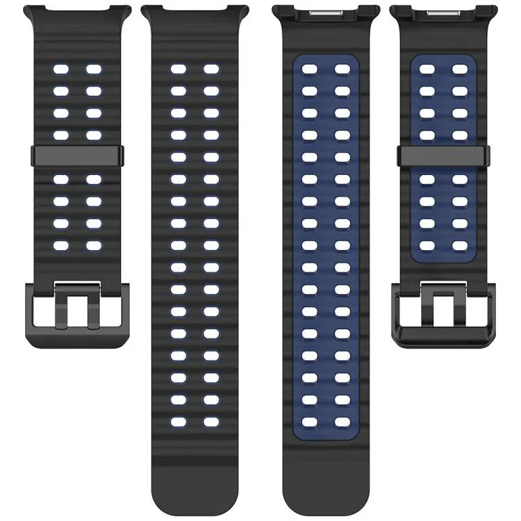 Dây đồng hồ silicone hai màu khóa đôi Marine, Dành cho Samsung Galaxy Watch8 / Watch8 Classic
