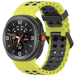 Dây đồng hồ silicone hai màu khóa đôi Marine, Dành cho Samsung Galaxy Watch8 / Watch8 Classic