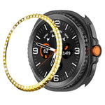 Vòng bảo vệ đồng hồ kim loại kim cương một hàng, Dành cho Samsung Galaxy Watch8 Classic 46mm