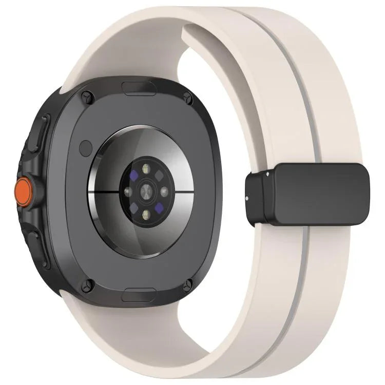 Dây đồng hồ silicone khóa nam châm gập, Dành cho Samsung Galaxy Watch8 / Watch8 Classic