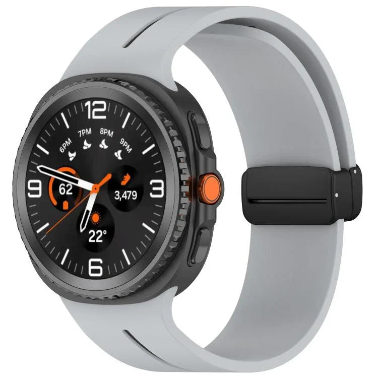 Dây đồng hồ silicone khóa nam châm gập, Dành cho Samsung Galaxy Watch8 / Watch8 Classic