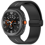 Dây đồng hồ silicone khóa nam châm gập, Dành cho Samsung Galaxy Watch8 / Watch8 Classic