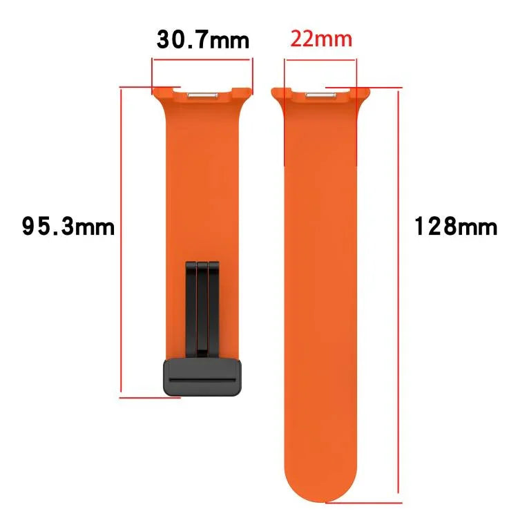 Dây đồng hồ silicone khóa nam châm gập, Dành cho Samsung Galaxy Watch8 / Watch8 Classic