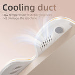 T60 Wireless Charging Station Phone Watch Earbuds Magnetic Desktop Charger with Time Display, T60