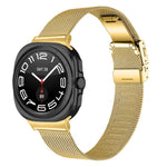 Turtle Buckle Milanese Metal Watch Band, For Samsung Galaxy Watch Ultra 47mm / Ultra 2025