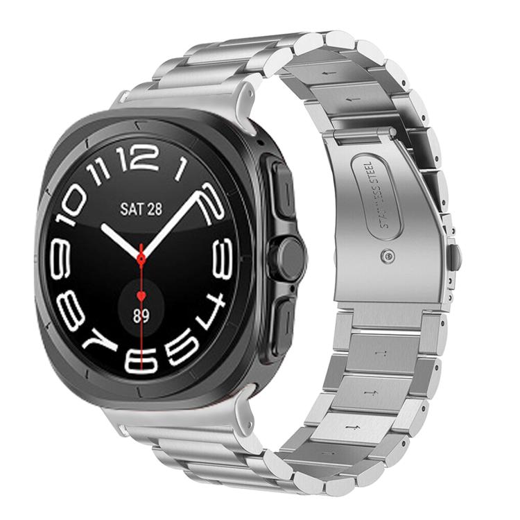 Dây đồng hồ thép không gỉ ba hạt, dành cho Samsung Galaxy Watch Ultra 47mm / Ultra 2025