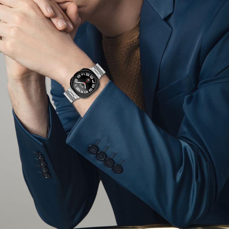 Dây đồng hồ thép không gỉ ba hạt, dành cho Samsung Galaxy Watch Ultra 47mm / Ultra 2025