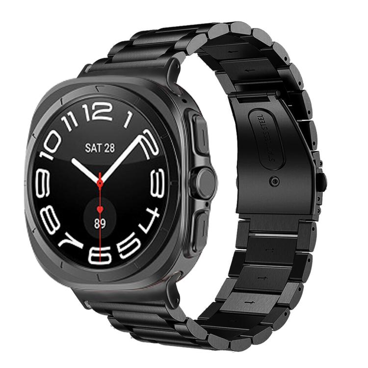 Dây đồng hồ thép không gỉ ba hạt, dành cho Samsung Galaxy Watch Ultra 47mm / Ultra 2025