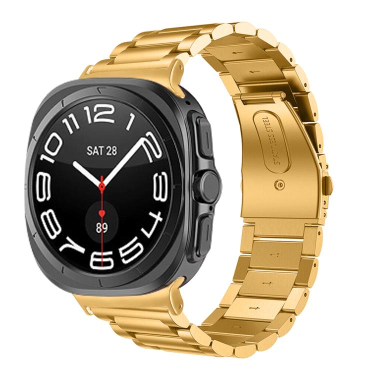 Dây đồng hồ thép không gỉ ba hạt, dành cho Samsung Galaxy Watch Ultra 47mm / Ultra 2025