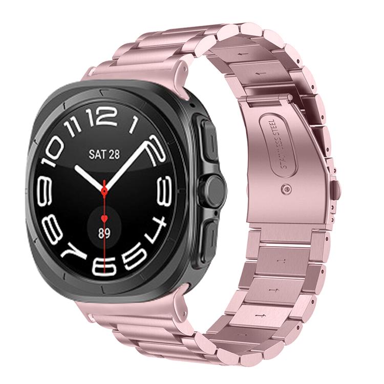 Dây đồng hồ thép không gỉ ba hạt, dành cho Samsung Galaxy Watch Ultra 47mm / Ultra 2025