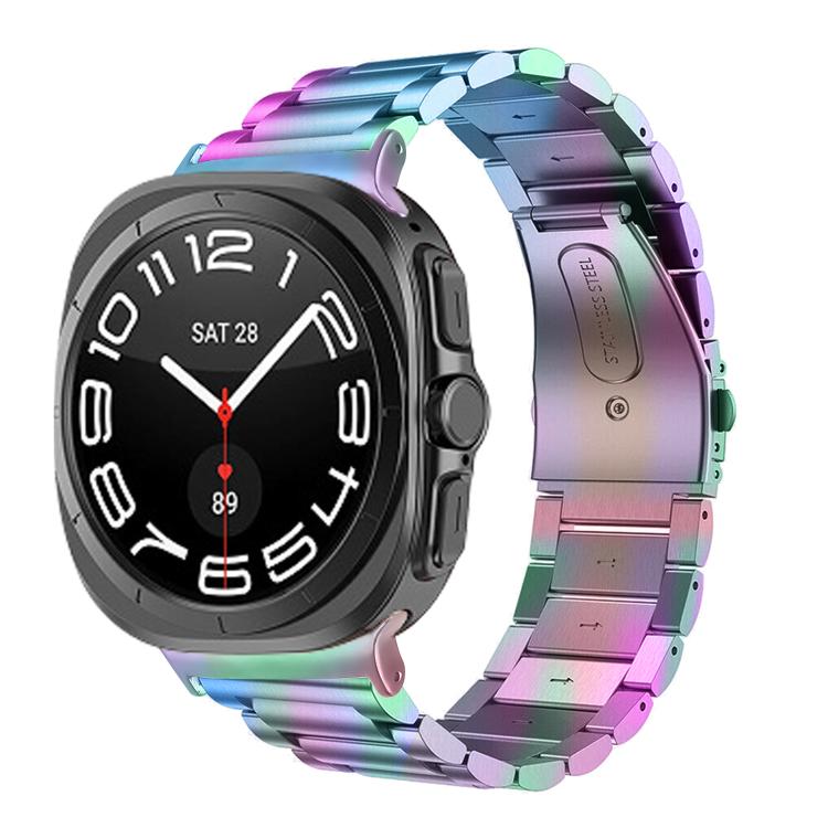 Dây đồng hồ thép không gỉ ba hạt, dành cho Samsung Galaxy Watch Ultra 47mm / Ultra 2025