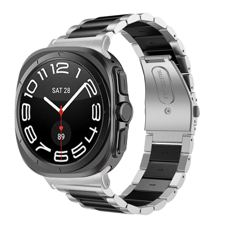Dây đồng hồ thép không gỉ ba hạt, dành cho Samsung Galaxy Watch Ultra 47mm / Ultra 2025