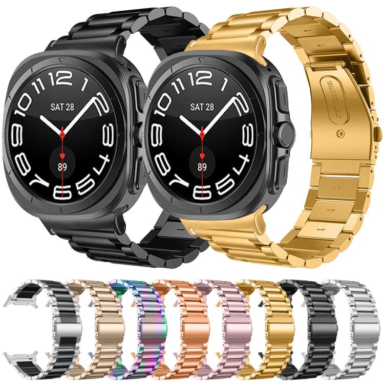 Dây đồng hồ thép không gỉ ba hạt, dành cho Samsung Galaxy Watch Ultra 47mm / Ultra 2025