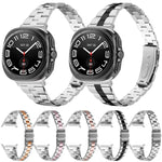 Dây đồng hồ thép không gỉ mảnh ba hạt, Dành cho Samsung Galaxy Watch Ultra 47mm / Ultra 2025