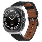 Dây đồng hồ da thật Nappa khóa bạc, Dành cho Samsung Galaxy Watch Ultra 47mm / Ultra 2025