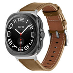 Dây đồng hồ da thật Nappa khóa bạc, Dành cho Samsung Galaxy Watch Ultra 47mm / Ultra 2025