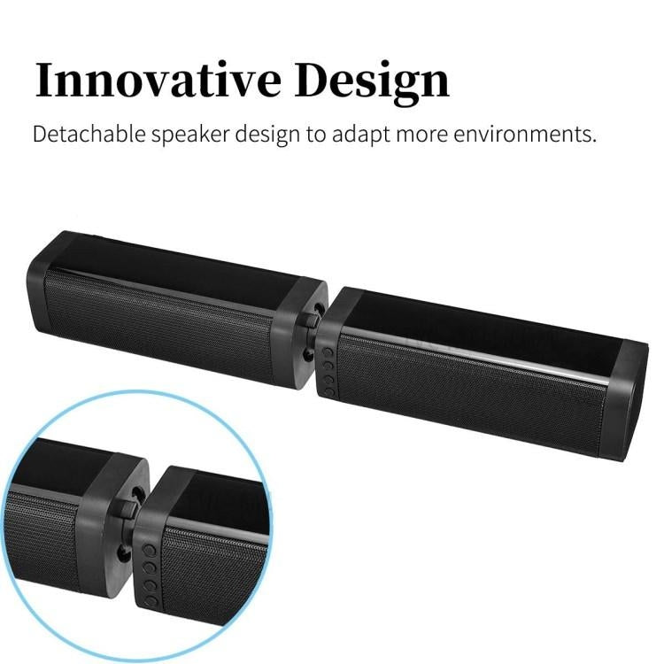 Loa soundbar không dây TV BKS-33 5.0, hỗ trợ TF, tháo rời và ghép nối, hiệu ứng stereo 3D