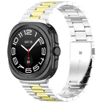 Dây đồng hồ thép không gỉ ba hạt kèm dụng cụ tháo, Dành cho Samsung Galaxy Watch Ultra 47mm / Ultra 2025, Dành cho Samsung Galaxy Watch8 / Watch8 Classic