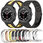 Dây đồng hồ thép không gỉ ba hạt kèm dụng cụ tháo, Dành cho Samsung Galaxy Watch Ultra 47mm / Ultra 2025, Dành cho Samsung Galaxy Watch8 / Watch8 Classic
