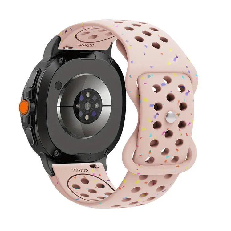 Dây đồng hồ silicone chấm màu hạt thân thiện với môi trường, Dành cho Samsung Galaxy Watch8 / Watch8 Classic