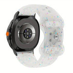 Dây đồng hồ silicone chấm màu hạt thân thiện với môi trường, Dành cho Samsung Galaxy Watch8 / Watch8 Classic