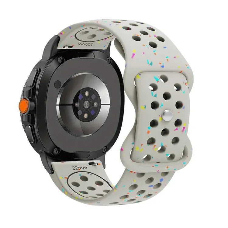 Dây đồng hồ silicone chấm màu hạt thân thiện với môi trường, Dành cho Samsung Galaxy Watch8 / Watch8 Classic