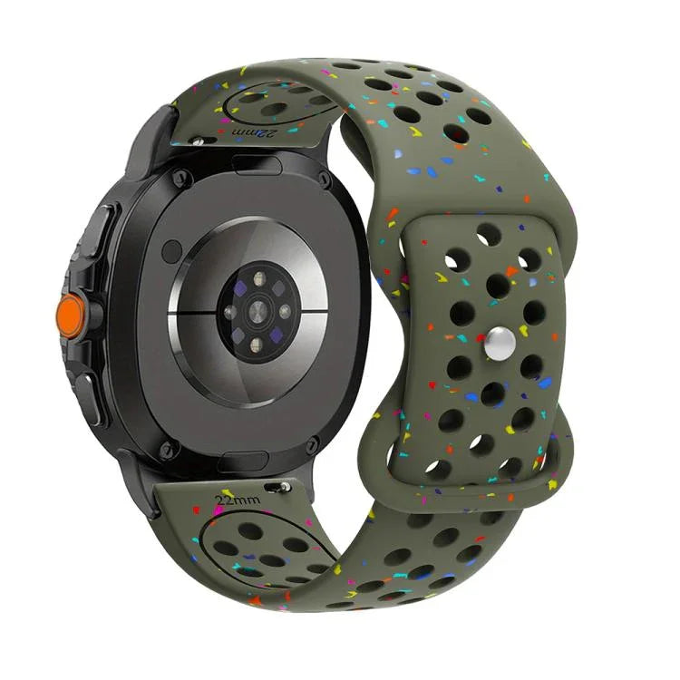 Dây đồng hồ silicone chấm màu hạt thân thiện với môi trường, Dành cho Samsung Galaxy Watch8 / Watch8 Classic