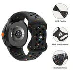 Dây đồng hồ silicone chấm màu hạt thân thiện với môi trường, Dành cho Samsung Galaxy Watch8 / Watch8 Classic