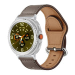 Dây đồng hồ da thật khóa cổ điển, Dành cho Samsung Galaxy Watch8 / Watch8 Classic