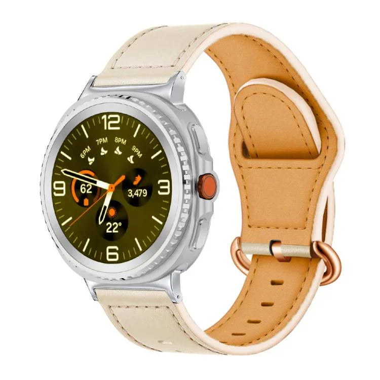 Dây đồng hồ da thật khóa cổ điển, Dành cho Samsung Galaxy Watch8 / Watch8 Classic