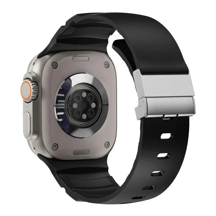 Dây đồng hồ silicone khóa từ tính, Dành cho Apple Watch 46mm / 49mm / 45mm / 44mm