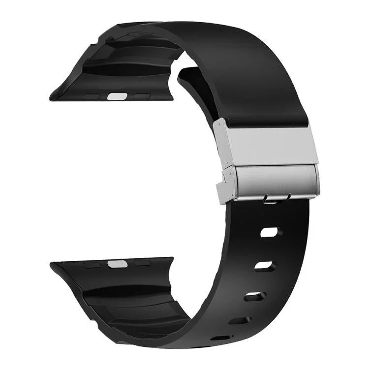 Dây đồng hồ silicone khóa từ tính, Dành cho Apple Watch 46mm / 49mm / 45mm / 44mm