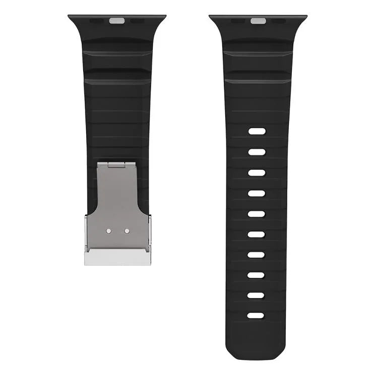 Dây đồng hồ silicone khóa từ tính, Dành cho Apple Watch 46mm / 49mm / 45mm / 44mm