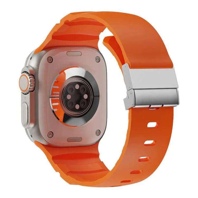 Dây đồng hồ silicone khóa từ tính, Dành cho Apple Watch 46mm / 49mm / 45mm / 44mm