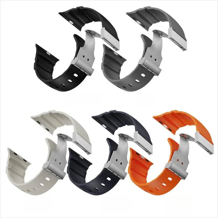 Dây đồng hồ silicone khóa từ tính, Dành cho Apple Watch 46mm / 49mm / 45mm / 44mm
