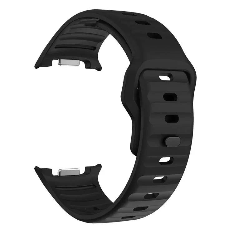 Dây đồng hồ silicone khóa ngược họa tiết sóng, Dành cho Samsung Galaxy Watch8 / Watch8 Classic