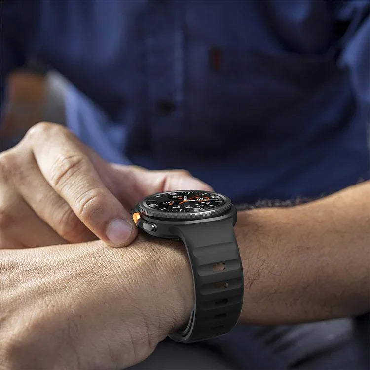 Dây đồng hồ silicone khóa ngược họa tiết sóng, Dành cho Samsung Galaxy Watch8 / Watch8 Classic