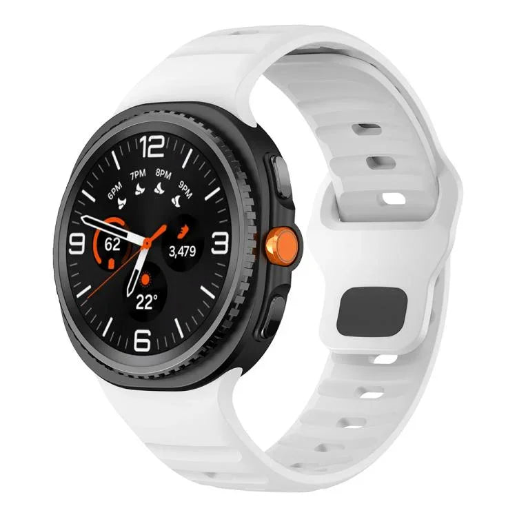 Dây đồng hồ silicone khóa ngược họa tiết sóng, Dành cho Samsung Galaxy Watch8 / Watch8 Classic